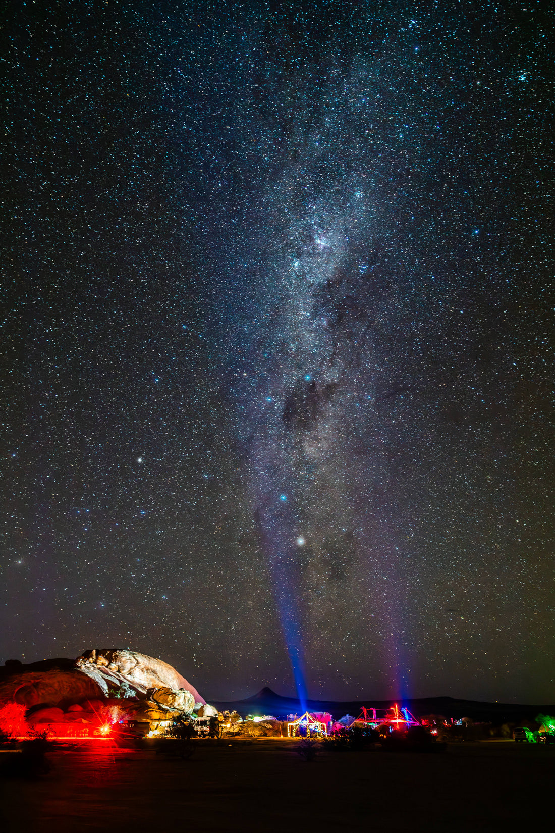 Fractal Festival at Spitzkoppe in Namibia under the Milky Way